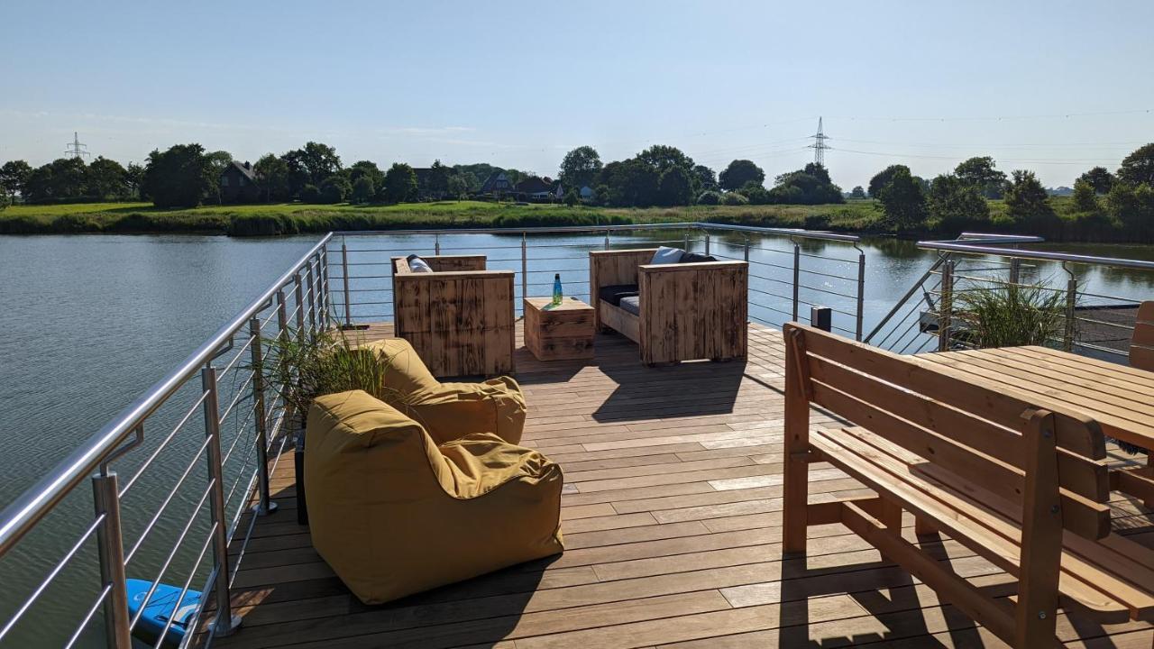 Hausboot Wangermeerblick Schillig Exteriör bild