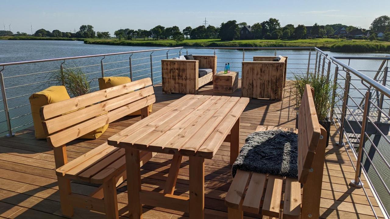 Hausboot Wangermeerblick Schillig Exteriör bild
